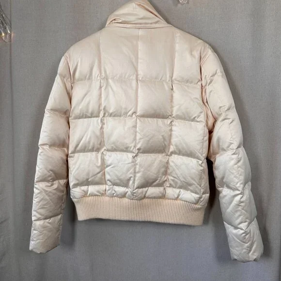 Larry Levine Cream Down Puffer Jacket  |  Size M - Picture 6 of 13